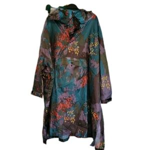 Rainkiss The Digi Forest Camo Rain Poncho Cape Rain Wear Packable Outdoor Travel